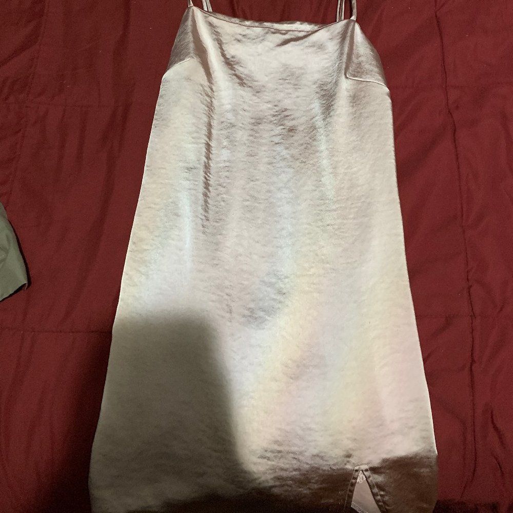kendall and kylie satin slip on dress
